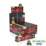 Classic Black King Size Slim Rolling Paper - 50 Packs/Box