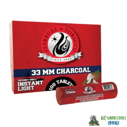 QuickLight 33mm Hookah Charcoal 100 Pcs