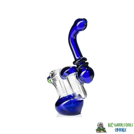 10" Double Chamber Glass Bubbler