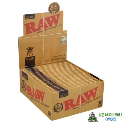 Classic King Size Slim Rolling Paper - 50 Packs/Display