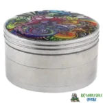 Aluminum 4 Part Assorted Sticker 80mm Grinder