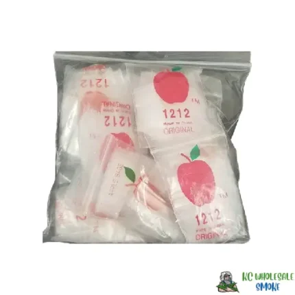 Apple 1212 Clear Plastic Ziplock Baggies (1,000 Bags)