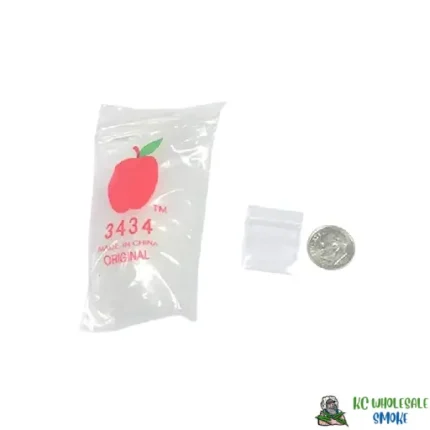 Apple 3434 Clear Plastic Ziplock Baggies (1,000 Bags)