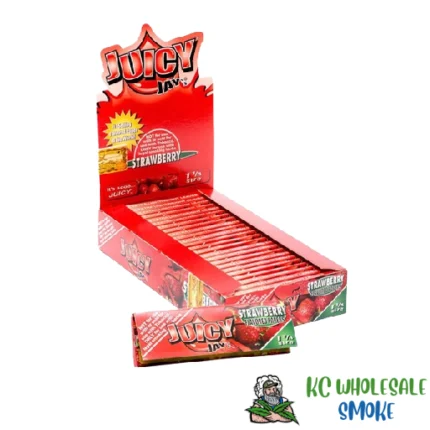 1 1/4" Size Rolling Paper Strawberry Flavor
